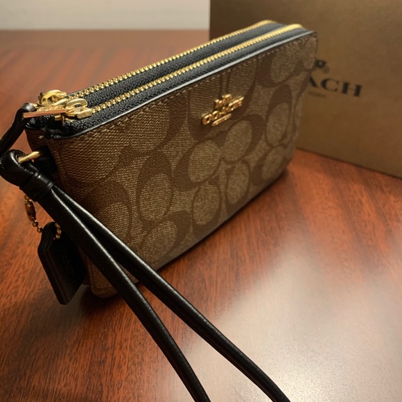 NWT Classic Coach Double Zip Wallet/Wristlet - Picture 3 of 8